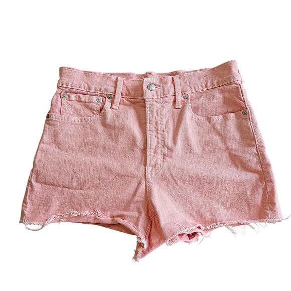 Madewell The Perfect Jean Short Garment-Dye Edition Autumn Pink Size 28 - Picture 6 of 11